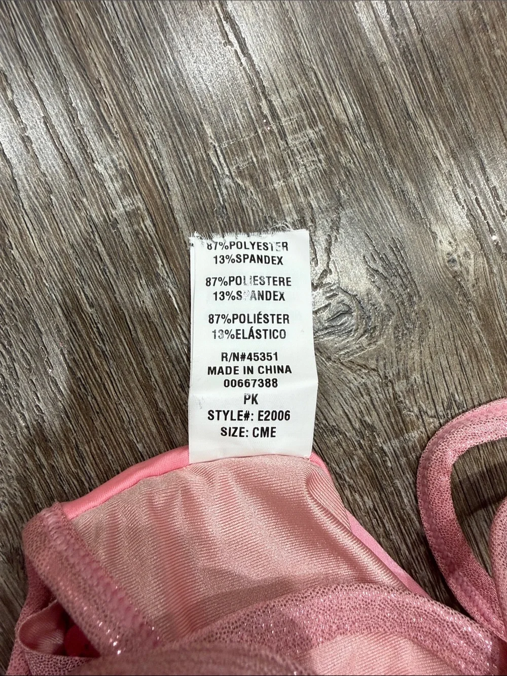 Girls' Sparkle Sequin Pink Tutu Dance Dress Size CME